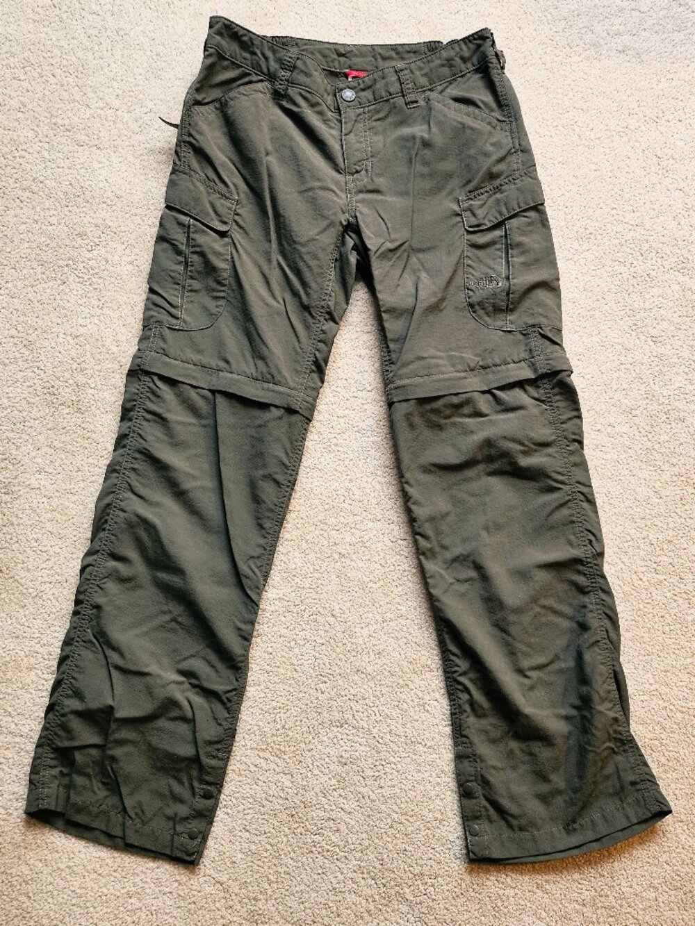 North Face Olive Green Hiking Pants